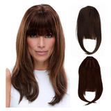 Clip De Cabello Humano Natural En Flequillo 20cm #2