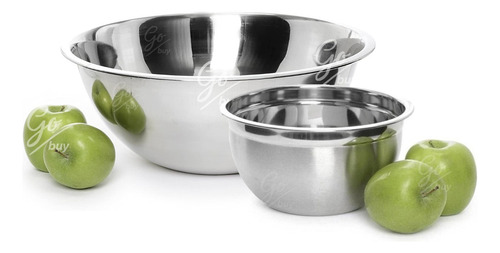 Set Bowls Acero Inoxidable Mezclar Base Antideslizante Tazon