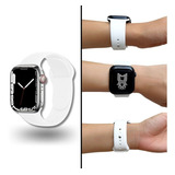 Correa Para  Apple Watch Silicón Lisa Colores Compatible