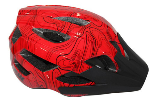 Capacete Ciclismo Bike Asw Accel Frontier Vermelho