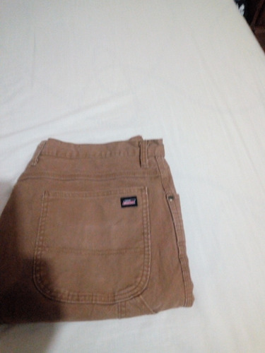 Pantalón Dickies Carpintero 38 X 30 Color Café Claro Spandex