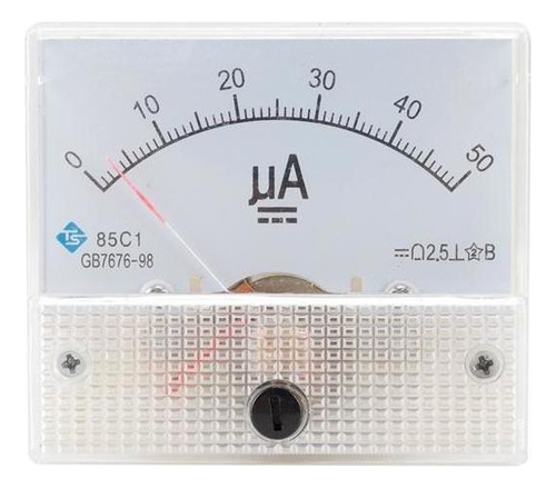 2x Panel Analógico Amp Microamperímetro Amperímetro De