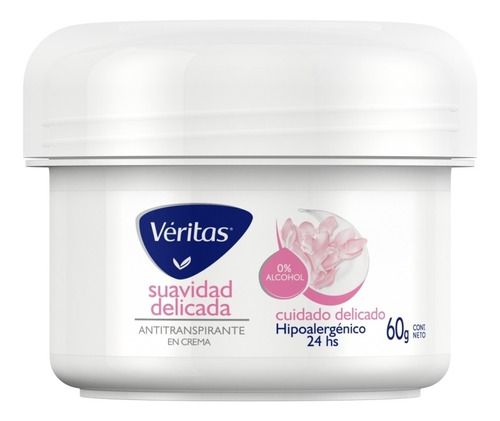 Desodorante Veritas Crema Antitranspirante Suavidad Delicada