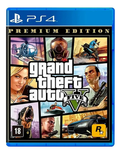 Jogo Gta V Premium Edition - Gta 5 Ps4 - Portugues