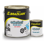 Kit Epóxi Colorsteel Brazilian + Catalisador Na Cor Branco