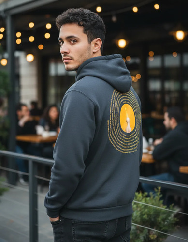 Hoodie Jose Madero Giallo Tu Cancion Favorita En La Espalda | Envío gratis