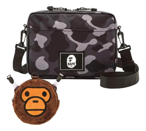 Mochila De Hombro Bape Bolso Baby Milo Mariconera Bandolera 