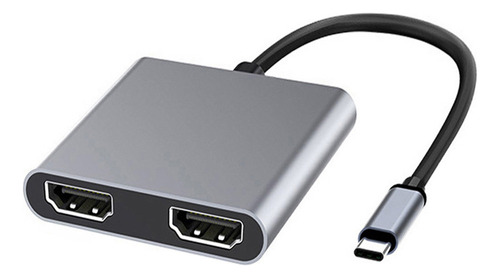 Adaptador De Hub De Alta Claridad De Tipo C A Doble Hdmi Com