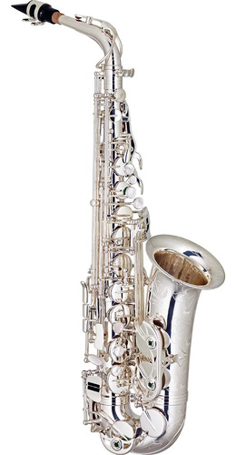 Sax Alto Master Eagle Sax510s Mib Prateado Bronze C/ Estojo