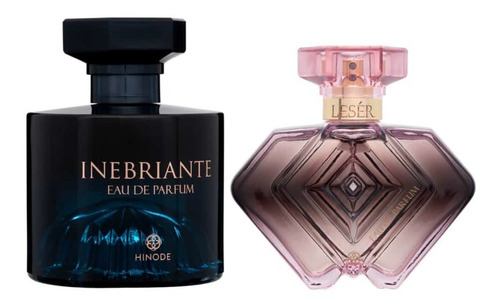 Kit Perfumes Inebriante Másculinos. E Lesér Feminina.