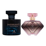 Kit Perfumes Inebriante Másculinos. E Lesér Feminina.