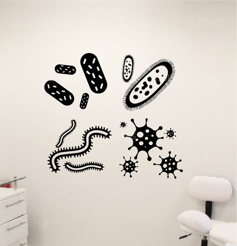 Vinilo Decorativo Biologia Celulas Sticker De Pared 