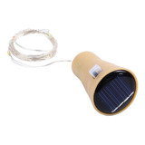 Tapón Solar Para Botella De Vino, 12 Luces De Cadena