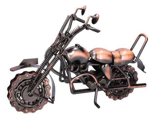 Motocicleta Para Niños Modelo Grande, Retro, Bronce Clásico