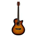 Guitarra Electroacustica Mccartney Funda Accesorios Qag40-sb