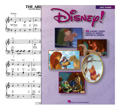 Partitura Piano Facil Disney! 48 Songs Digital