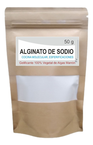 Alginato De Sodio Puro 50g 