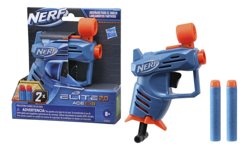 Pistola Nerf Elite 2.0 Ace Sd Con Dardos - Hasbro 