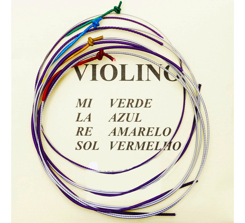 Encordoamento Violino 3/4 Mauro Calixto Jogo De Corda Padrão