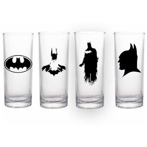 Set De Vasos Altos Batman - Dc Comics