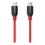 Cabo Anker Powerline Usb-c Para Usb-c 2.0 0,9 M Vermelho