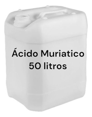 Acido Muriatico 19% Pileta Reductor De Ph 50 Litros