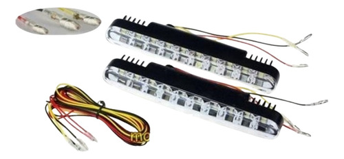 Kit De Faros Luz Blanca Diurna Drl Mas Luz De Giro Ambar