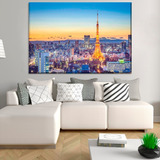 Lienzo Tela Canvas Cuadro Fotografia Paris Torre Eiffel C227
