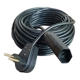 Extensão Elétrica 10 Metros 10a Cabo Pp 2x1,0 Reforçada Cor Preto 127v/220v