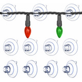 Fyojaic Ventosas Navideñas [juego De 120] Mini Soporte De Al