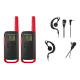 Kit Radio Comun. Motorola T210 Talkabout + Fone P1 Com Ptt