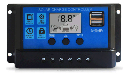 1 Controlador De Carga Solar 100a, Regulador Inteligente