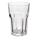 Set X12 Vasos De Vidrio Facetados Durax 400 Ml