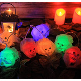 Serie De Luces Led Calavera Para Halloween Dia De Muertos