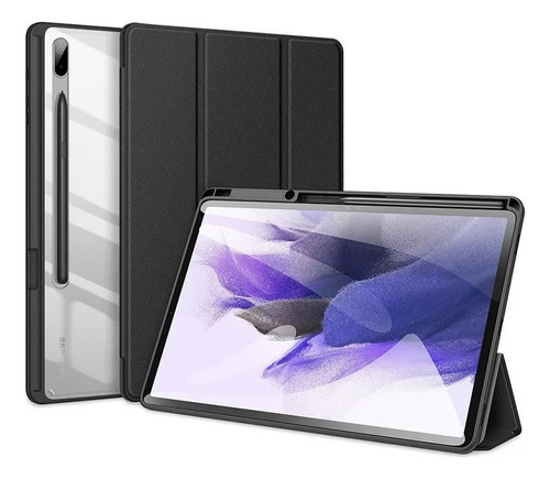 Funda Para Galaxy Tab S7 Fe / S7+ / S8+ Smart Hibrida Negro