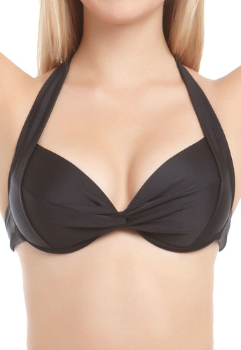 Bikini Estilo Sostén Con Relleno Color Negro