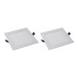 Panel Plafon Led Embutir Ledvance By Osram 18w Cuadrado X2