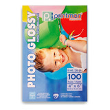 Papel Printman Photo Glossy 4x6 100 Hojas 10 Mls | 260grs Color Blanco