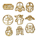 Cortantes Para Galletitas, Porcelana Fria  Star Wars X9