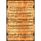 Pósters Himno Nacional Argentino - Partitura - Año 1813