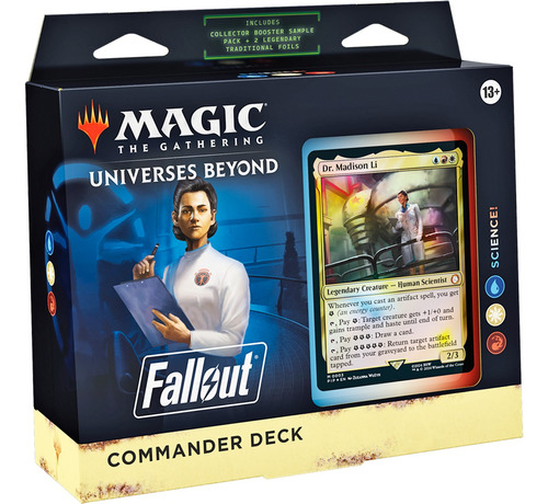 Magic Deck Commander Fallout Science Madison Cartas Inglês