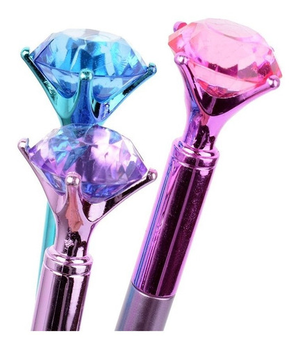 65 Canetas Diamante Cristal Ponta Fina Atacado 