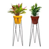 Suporte Para Vasos De Plantas Tripé Grande 60cm Ferro