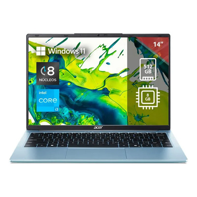 Laptop Aspire Lite 14 Wuxga Core 3 N355 8gb 512gb Ssd Azul Claro | Meses sin interés