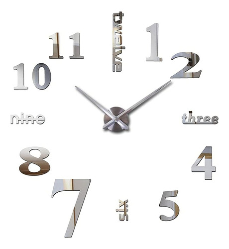 3d Diy Relojes De Pared Grandes Para Decoración De Sala De E