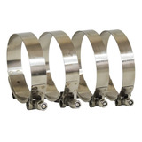 Abraçadeira Tucho Inox T-clamp 57mm X 65mm 2 Pol - 4 Unid