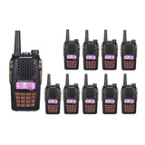 Kit 10 Rádio Comunicador Baofeng Uv-6r + 10 Baterias Extras