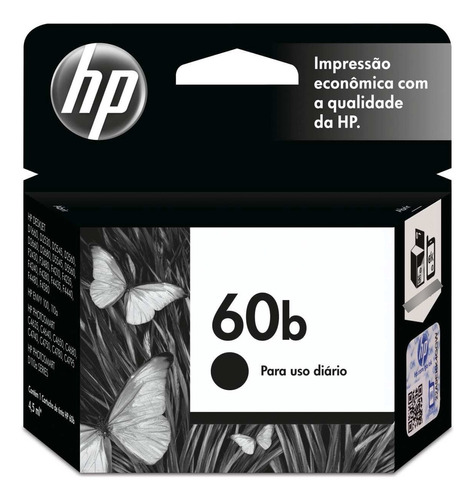 Cartucho Original Hp 60b Preto Everyday Inkjet