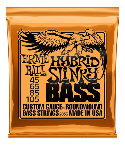 Cuerdas Ernie Ball Slinky Nickel Wound 45-105 Hybrid
