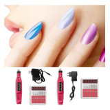 Para Aparelho Elétrico Rosa Para Manicure Nail Kit Manicure